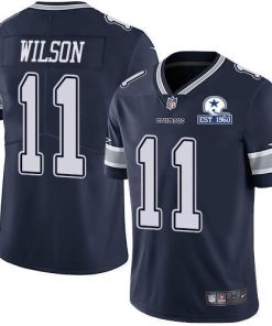 Nike Dallas Cowboys #11 Cedrick Wilson Navy Blue Team Color Stitched With Established In 1960 Patch NFL Vapor Untouchable Limited Jersey