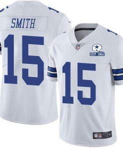 Nike Dallas Cowboys #15 Devin Smith White Stitched With Established In 1960 Patch NFL Vapor Untouchable Limited Jersey