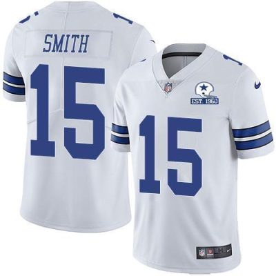 Nike Dallas Cowboys #15 Devin Smith White Stitched With Established In 1960 Patch NFL Vapor Untouchable Limited Jersey