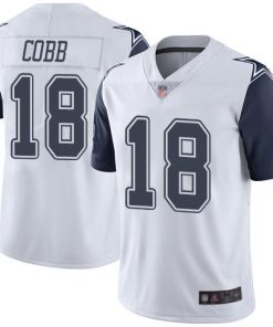 Nike Dallas Cowboys #18 Randall Cobb White Stitched NFL Limited Rush Jersey