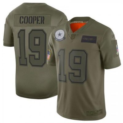 Nike Dallas Cowboys #19 Amari Cooper Camo Stitched NFL Limited 2019 Salute To Service Jersey