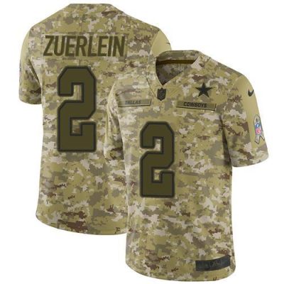 Nike Dallas Cowboys #2 Greg Zuerlein Camo Stitched NFL Limited 2018 Salute To Service Jersey