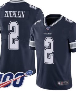 Nike Dallas Cowboys #2 Greg Zuerlein Navy Blue Team Color Stitched NFL 100th Season Vapor Untouchable Limited Jersey