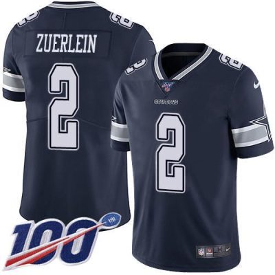 Nike Dallas Cowboys #2 Greg Zuerlein Navy Blue Team Color Stitched NFL 100th Season Vapor Untouchable Limited Jersey