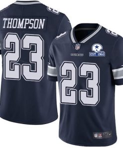 Nike Dallas Cowboys #23 Darian Thompson Navy Blue Team Color Stitched With Established In 1960 Patch NFL Vapor Untouchable Limited Jersey
