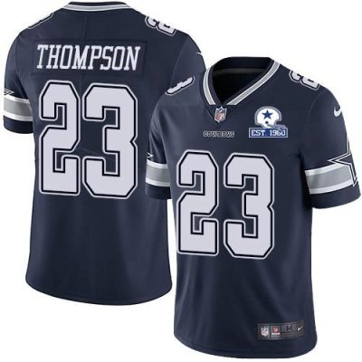 Nike Dallas Cowboys #23 Darian Thompson Navy Blue Team Color Stitched With Established In 1960 Patch NFL Vapor Untouchable Limited Jersey