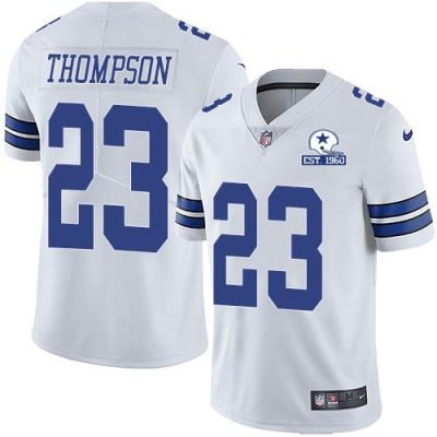 Nike Dallas Cowboys #23 Darian Thompson White Stitched With Established In 1960 Patch NFL Vapor Untouchable Limited Jersey