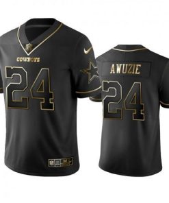 Nike Dallas Cowboys #24 Chidobe Awuzie Black Golden Limited Edition Stitched NFL Jersey