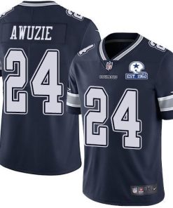 Nike Dallas Cowboys #24 Chidobe Awuzie Navy Blue Team Color Stitched With Established In 1960 Patch NFL Vapor Untouchable Limited Jersey