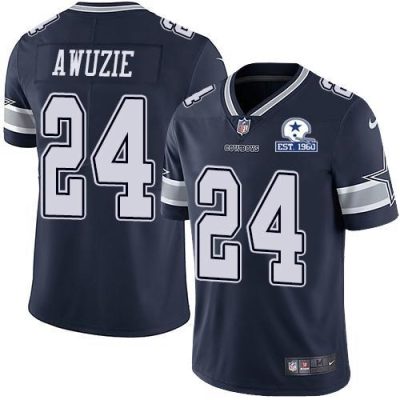 Nike Dallas Cowboys #24 Chidobe Awuzie Navy Blue Team Color Stitched With Established In 1960 Patch NFL Vapor Untouchable Limited Jersey
