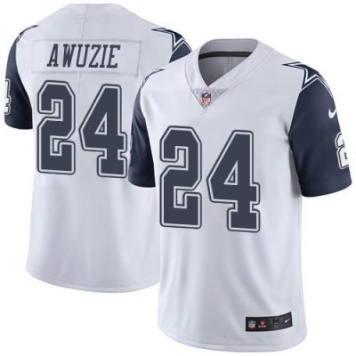 Nike Dallas Cowboys #24 Chidobe Awuzie White Stitched NFL Limited Rush Jersey