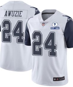 Nike Dallas Cowboys #24 Chidobe Awuzie White Stitched With Established In 1960 Patch NFL Limited Rush Jersey