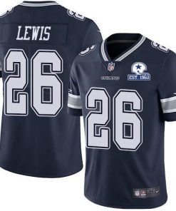 Nike Dallas Cowboys #26 Jourdan Lewis Navy Blue Team Color Stitched With Established In 1960 Patch NFL Vapor Untouchable Limited Jersey