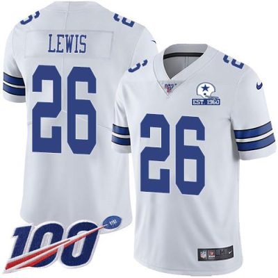 Nike Dallas Cowboys #26 Jourdan Lewis White Stitched With Established In 1960 Patch NFL 100th Season Vapor Untouchable Limited Jersey