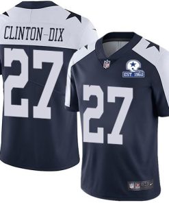 Nike Dallas Cowboys #27 Ha Ha Clinton-Dix Navy Blue Thanksgiving Stitched With Established In 1960 Patch NFL Vapor Untouchable Limited Throwback Jers