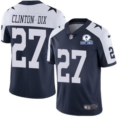 Nike Dallas Cowboys #27 Ha Ha Clinton-Dix Navy Blue Thanksgiving Stitched With Established In 1960 Patch NFL Vapor Untouchable Limited Throwback Jers