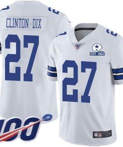 Nike Dallas Cowboys #27 Ha Ha Clinton-Dix White Stitched With Established In 1960 Patch NFL 100th Season Vapor Untouchable Limited Jersey
