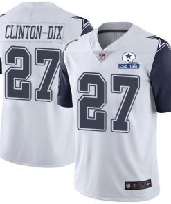 Nike Dallas Cowboys #27 Ha Ha Clinton-Dix White Stitched With Established In 1960 Patch NFL Limited Rush Jersey