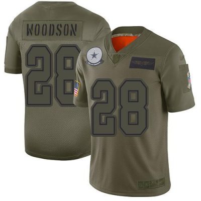 Nike Dallas Cowboys #28 Darren Woodson Camo Stitched NFL Limited 2019 Salute To Service Jersey