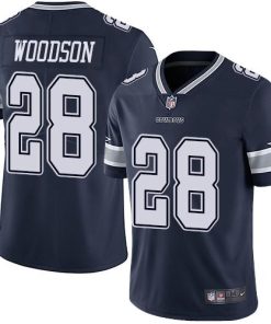 Nike Dallas Cowboys #28 Darren Woodson Navy Blue Team Color Stitched NFL Vapor Untouchable Limited Jersey
