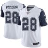 Nike Dallas Cowboys #28 Darren Woodson White Stitched NFL Limited Rush Jersey