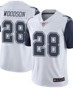 Nike Dallas Cowboys #28 Darren Woodson White Stitched NFL Limited Rush Jersey