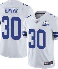 Nike Dallas Cowboys #30 Anthony Brown White Stitched With Established In 1960 Patch NFL Vapor Untouchable Limited Jersey