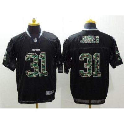Nike Dallas Cowboys #31 Byron Jones Black Stitched NFL Elite Camo Fashion Jersey