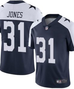 Nike Dallas Cowboys #31 Byron Jones Navy Blue Thanksgiving Stitched NFL Vapor Untouchable Limited Throwback Jersey