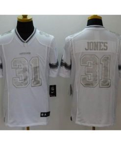 Nike Dallas Cowboys #31 Byron Jones White Stitched NFL Limited Platinum Jersey