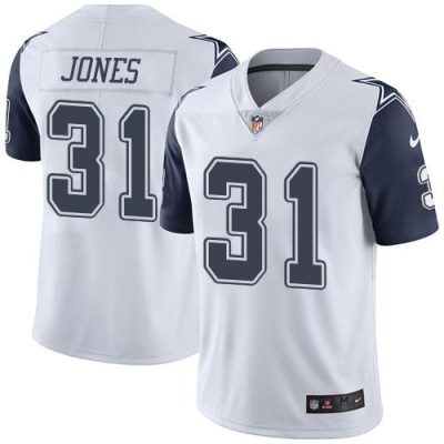 Nike Dallas Cowboys #31 Byron Jones White Stitched NFL Limited Rush Jersey