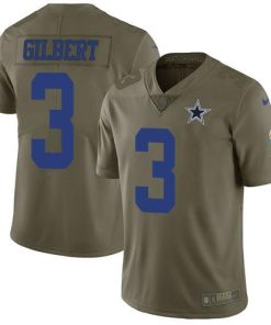 Nike Dallas Cowboys #3 Garrett Gilbert Olive Stitched NFL Limited 2017 Salute To Service Jersey