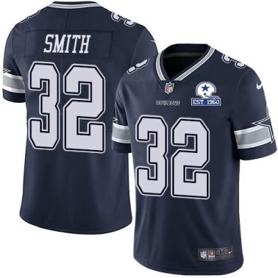 Nike Dallas Cowboys #32 Saivion Smith Navy Blue Team Color Stitched With Established In 1960 Patch NFL Vapor Untouchable Limited Jersey