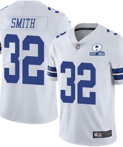 Nike Dallas Cowboys #32 Saivion Smith White Stitched With Established In 1960 Patch NFL Vapor Untouchable Limited Jersey