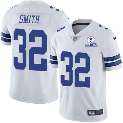 Nike Dallas Cowboys #32 Saivion Smith White Stitched With Established In 1960 Patch NFL Vapor Untouchable Limited Jersey
