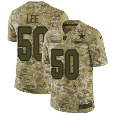Nike Dallas Cowboys #50 Sean Lee Camo Stitched NFL Limited 2018 Salute To Service Jersey