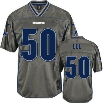 Nike Dallas Cowboys #50 Sean Lee Grey Stitched NFL Elite Vapor Jersey
