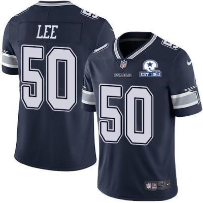 Nike Dallas Cowboys #50 Sean Lee Navy Blue Team Color Stitched With Established In 1960 Patch NFL Vapor Untouchable Limited Jersey