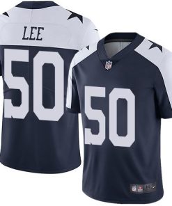 Nike Dallas Cowboys #50 Sean Lee Navy Blue Thanksgiving Stitched NFL Vapor Untouchable Limited Throwback Jersey