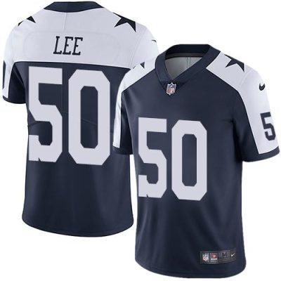 Nike Dallas Cowboys #50 Sean Lee Navy Blue Thanksgiving Stitched NFL Vapor Untouchable Limited Throwback Jersey