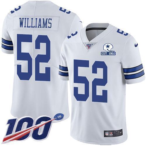 Nike20Dallas20Cowboys205220Connor20Williams20White2020Stitched20With20Established20In20196020Patch20NFL20100th20Season20Vapor20Untouchable20Limited20.jpg