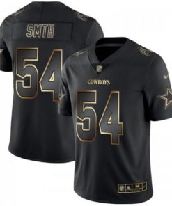 Nike Dallas Cowboys #54 Jaylon Smith Black/Gold Stitched NFL Vapor Untouchable Limited Jersey