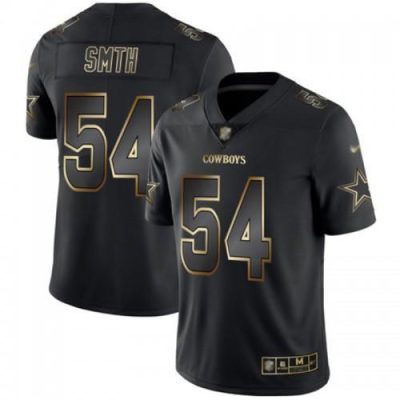 Nike Dallas Cowboys #54 Jaylon Smith Black/Gold Stitched NFL Vapor Untouchable Limited Jersey