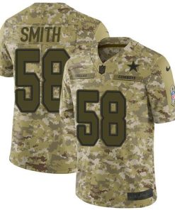 Nike Dallas Cowboys #58 Aldon Smith Camo Stitched NFL Limited 2018 Salute To Service Jersey