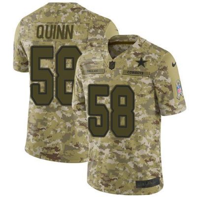 Nike Dallas Cowboys #58 Robert Quinn Camo Stitched NFL Limited 2018 Salute To Service Jersey