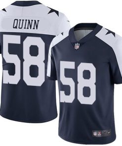 Nike Dallas Cowboys #58 Robert Quinn Navy Blue Thanksgiving Stitched NFL Vapor Untouchable Limited Throwback Jersey