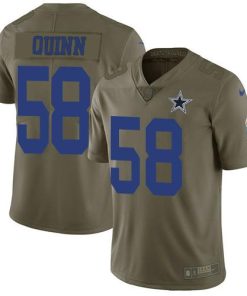 Nike Dallas Cowboys #58 Robert Quinn Olive Stitched NFL Limited 2017 Salute To Service Jersey