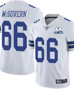 Nike Dallas Cowboys #66 Connor McGovern White Stitched With Established In 1960 Patch NFL Vapor Untouchable Limited Jersey