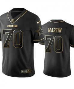 Nike Dallas Cowboys #70 Zack Martin Black Golden Limited Edition Stitched NFL Jersey
