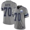 Nike Dallas Cowboys #70 Zack Martin Gray Stitched With Established In 1960 Patch NFL Limited Inverted Legend Jersey